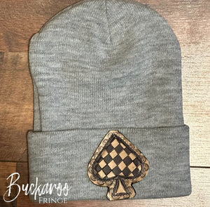 Beanie: Gray Spade