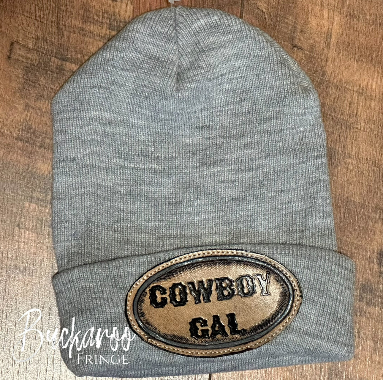 Beanie: Gray Cowboygal