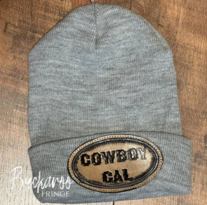 Beanie: Gray Cowboygal