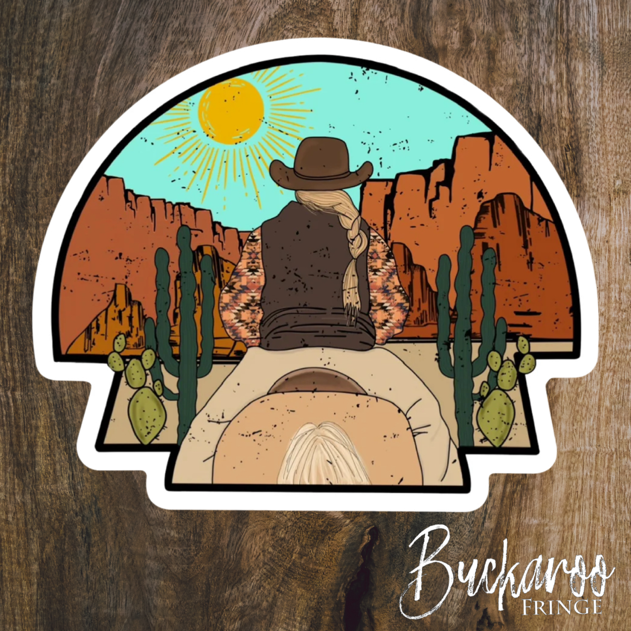 Cowgirl Sticker