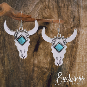 Bull Skull Earrings