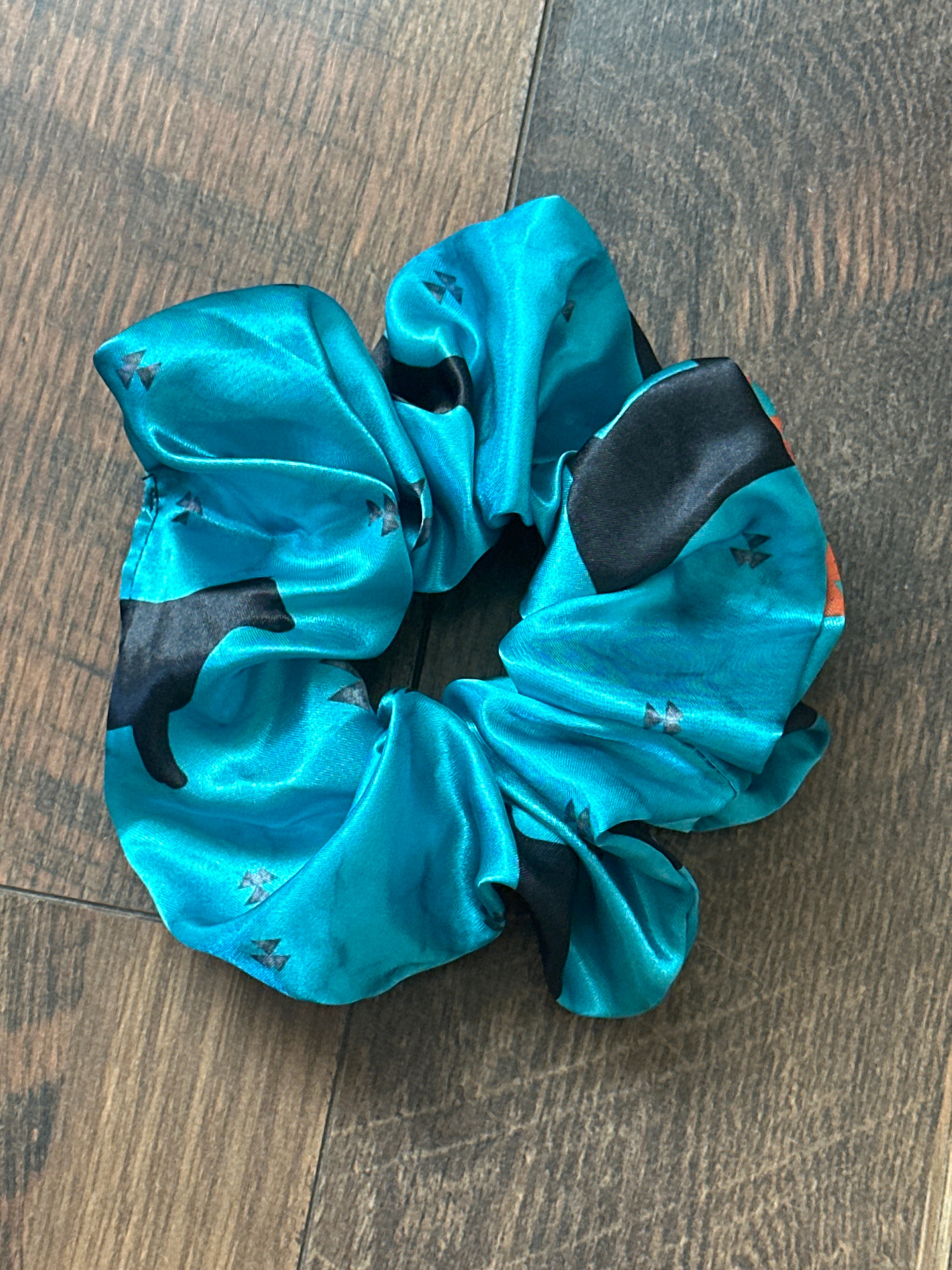 Aztec Cow Scrunchy